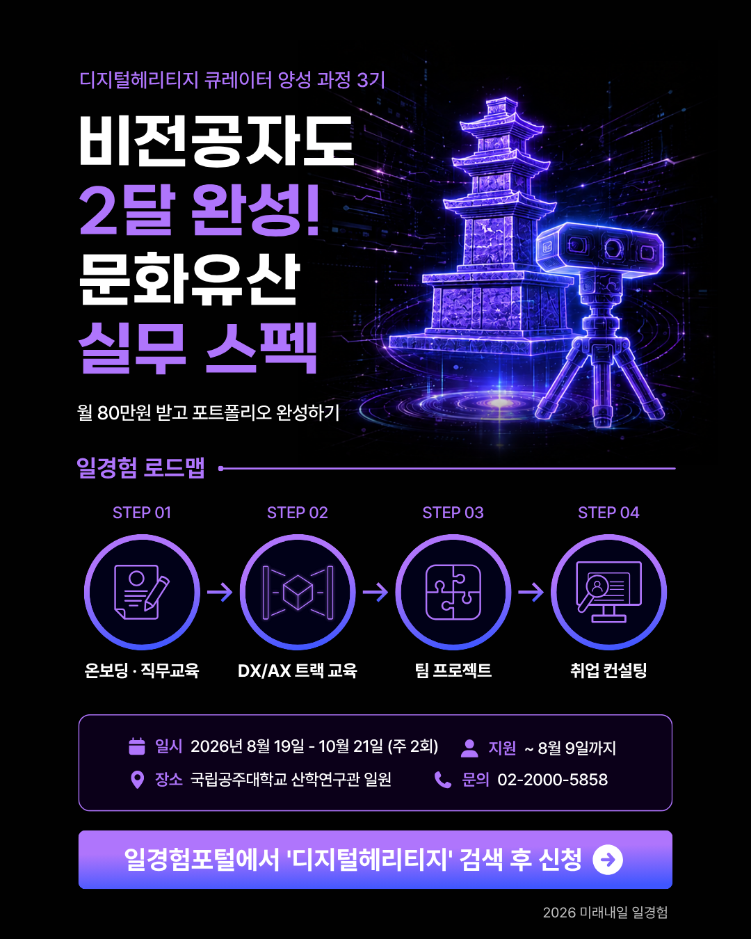 [고용노동부-MBN] 디지털헤리티지 큐레이터 양성 프로그램 [3기(사회참여형)_충남 공주] 참여자 모집