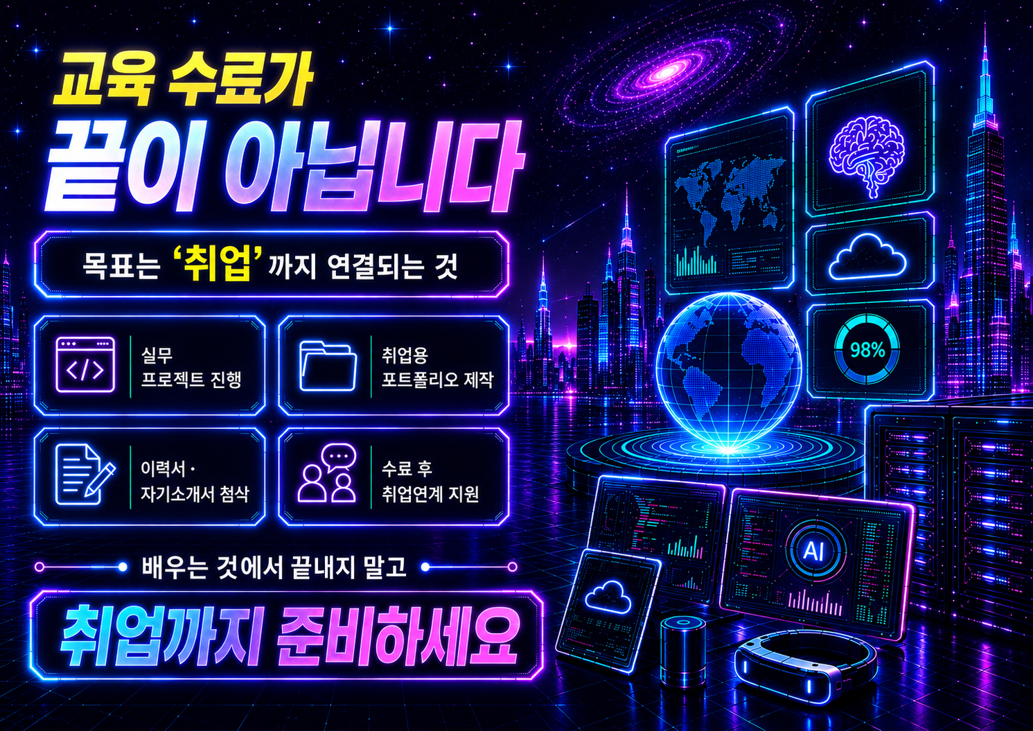 클라우드국비지원 AWS 및 도커 쿠버네티스 자격증 취득하고 취업하기