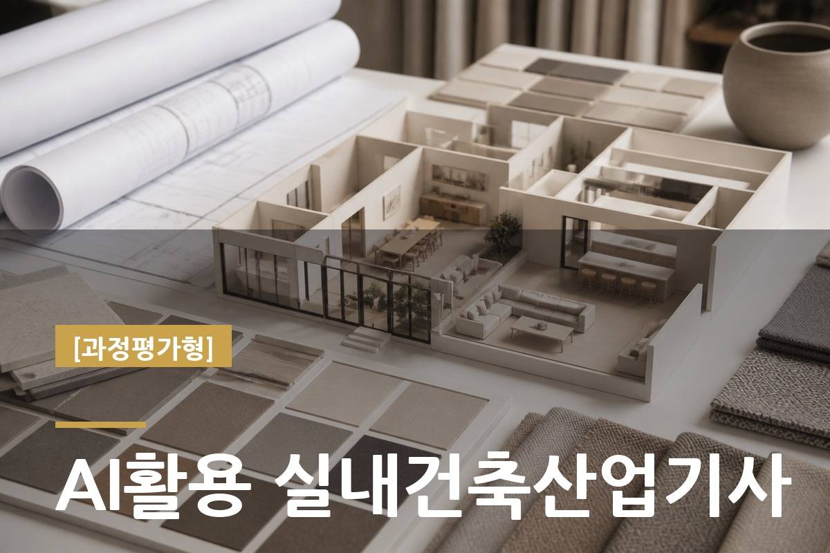 [과정평가형]실내건축산업기사(실내인테리어,캐드(CAD),맥스(MAX),스케치업)취득