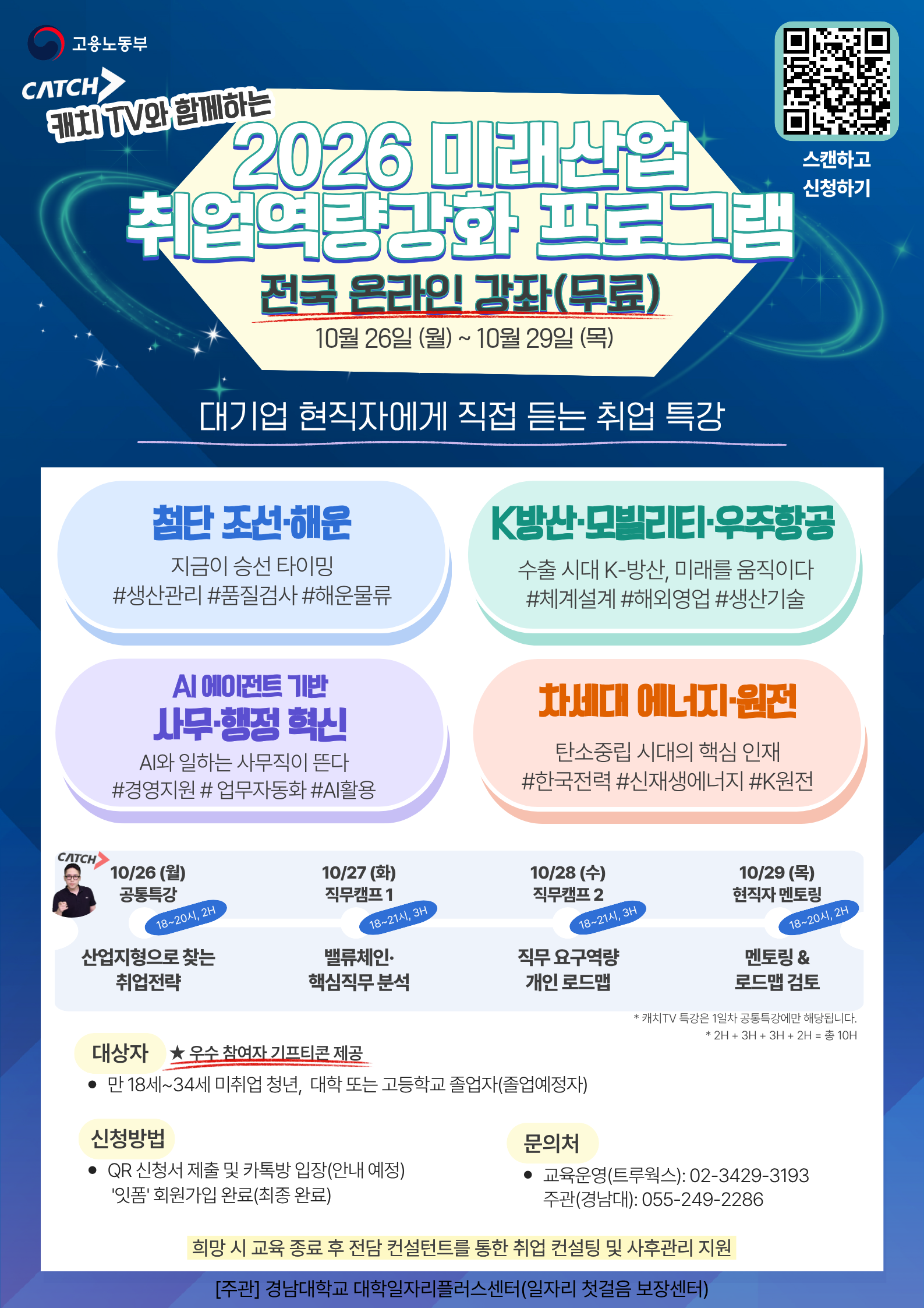 [무료·온라인] 캐치TV와 함께하는 2026 미래산업 취업역량강화 프로그램