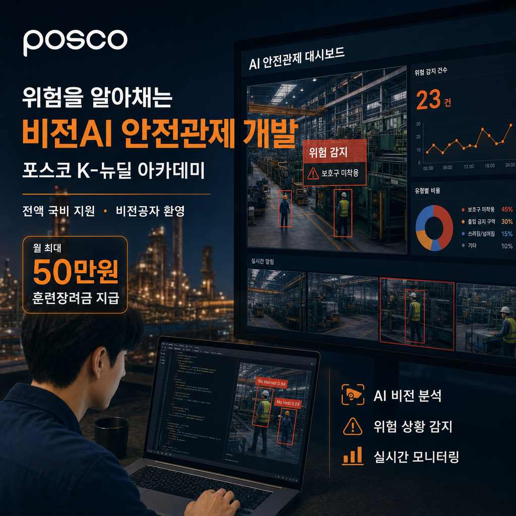[포스코] 위험을 알아채는 비전AI 안전관제 개발 (포스코 K-뉴딜 아카데미)