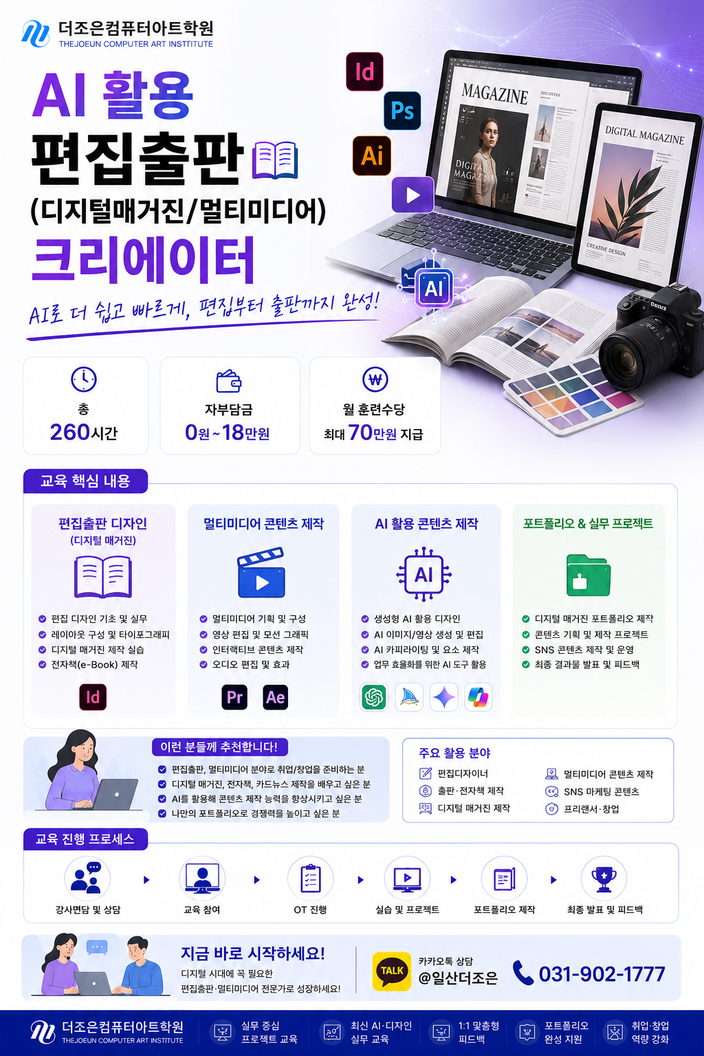 AI 활용 편집출판 (디지털매거진/멀티미디어) 크리에이터