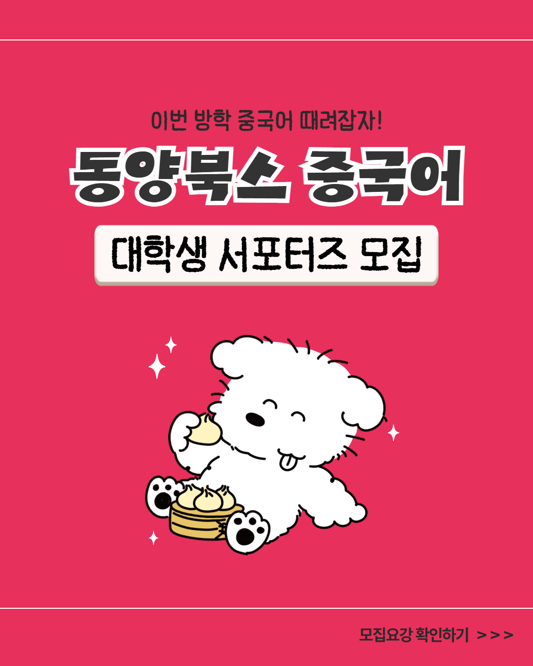 [동양북스] 대학생 중국어 서포터즈 모집 (~6/26)