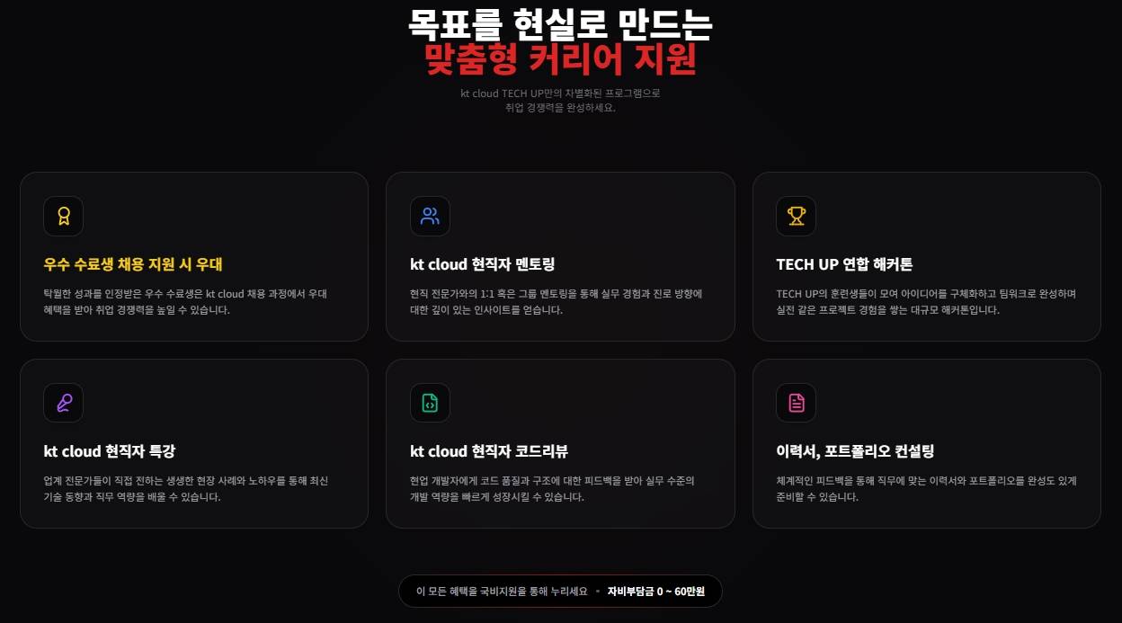 kt cloud 직접 설계한 커리큘럼으로 직접 주관하는 '클라우드 인프라' [실시간 온라인] 실무 국비교육