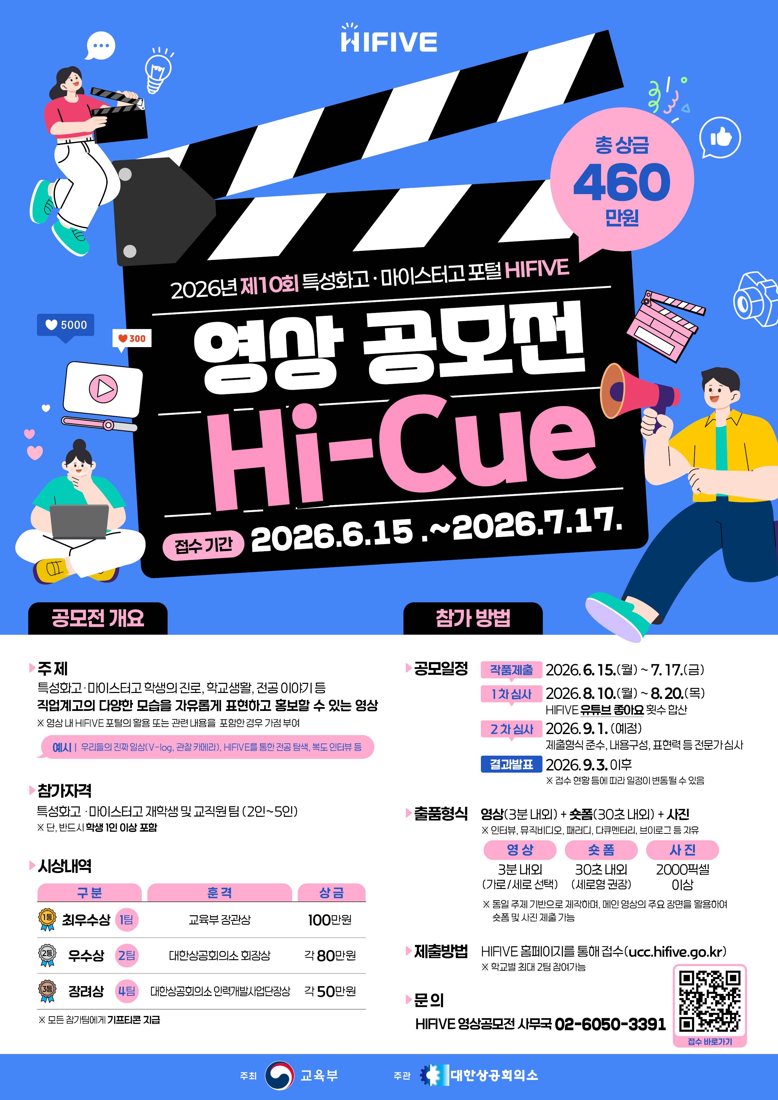 제10회 특성화고·마이스터고 포털 HIFIVE 영상 공모전 (Hi-Cue)