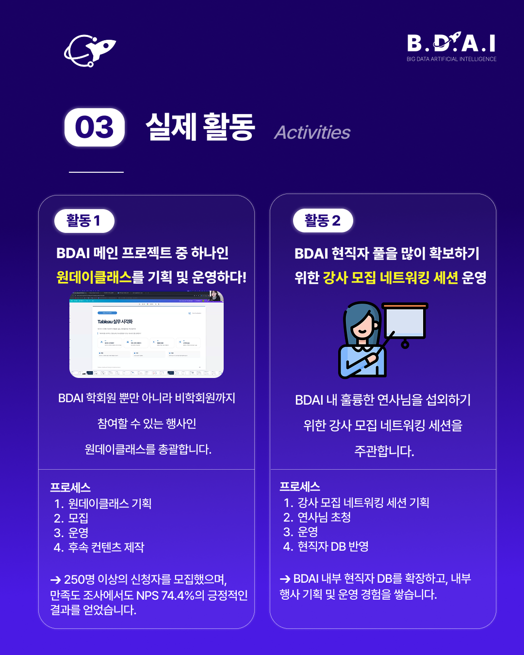 [!! 단 3일 연장 !!] HRD, 교육기획, 커리큘럼 설계 분야 실무 경험을 쌓고 싶다면? BDAI 9기 교육기획팀