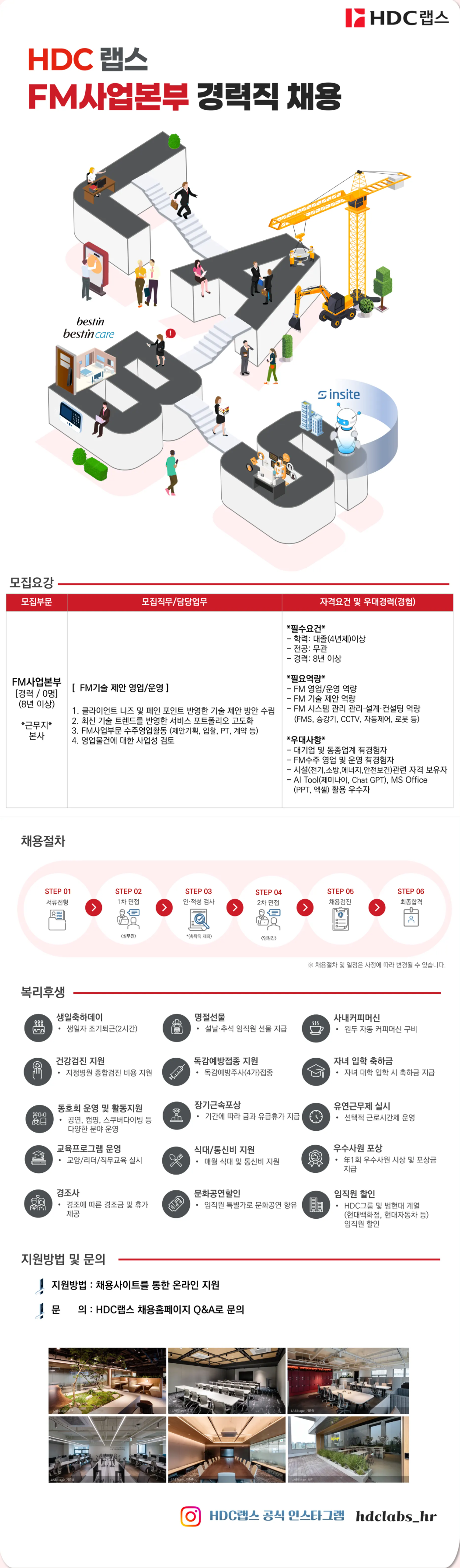 [HDC랩스] FM사업본부 FM기술 제안 영업 부문 경력직 채용