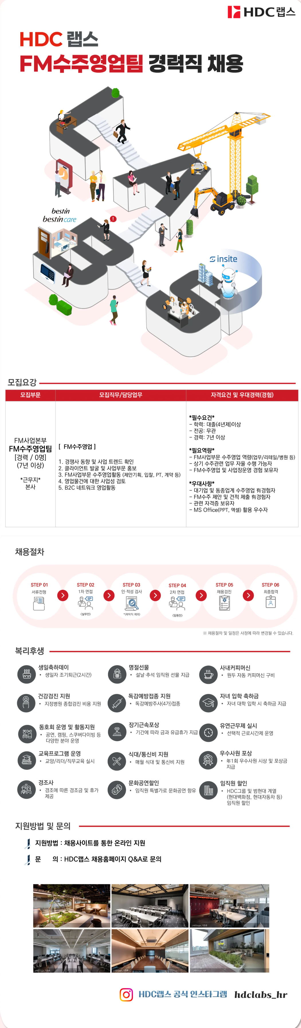 [HDC랩스] FM수주영업팀 FM수주영업 부문 경력직 채용