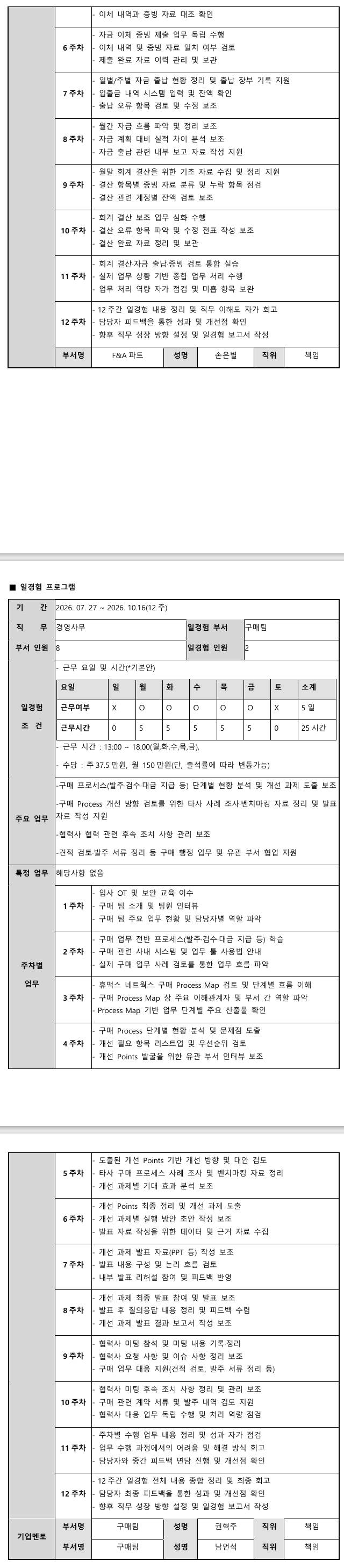[휴맥스네트웍스] 미래내일 일경험(휴맥스네트웍스 인턴즈) - 경영사무