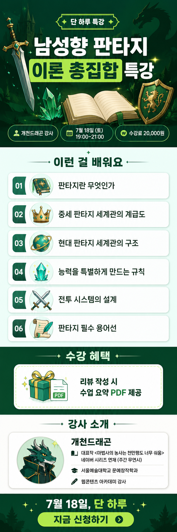 남성향 웹소설 판타지 이론 총집합 특강