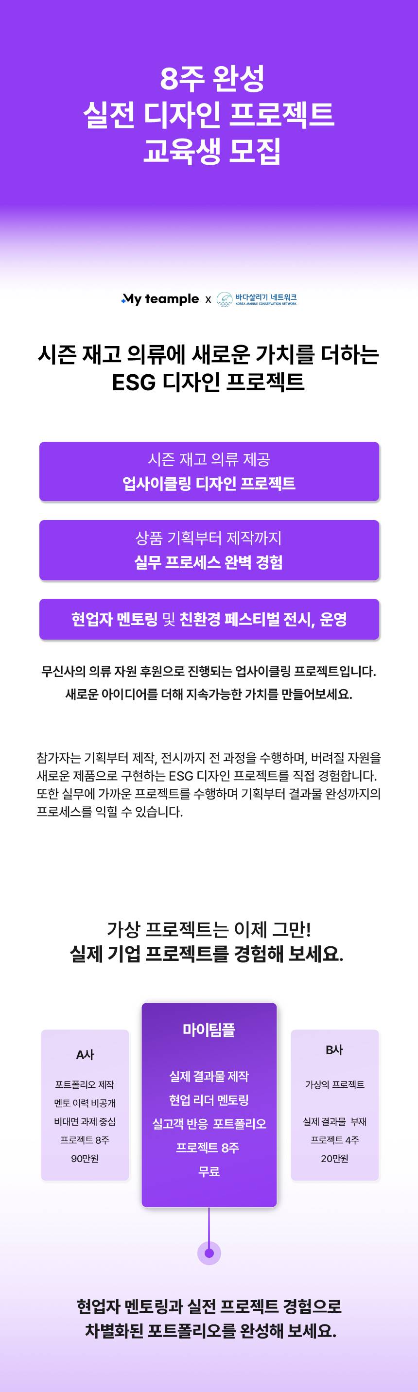 [100%환급]8주 완성 ESG 디자인 실무 프로젝트