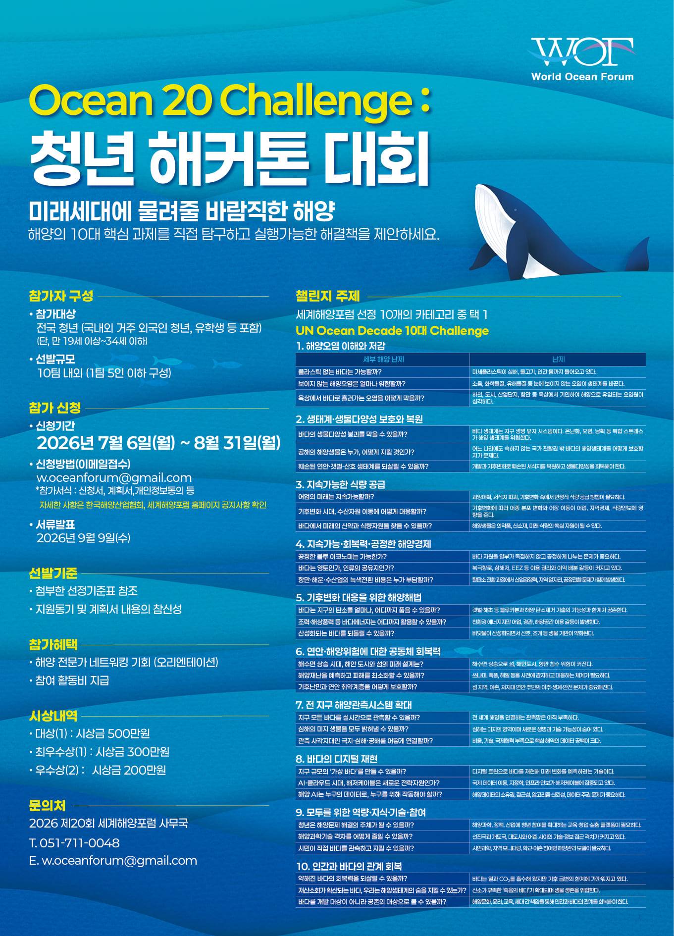 Ocean 20 Challenge : 청년 해커톤 대회