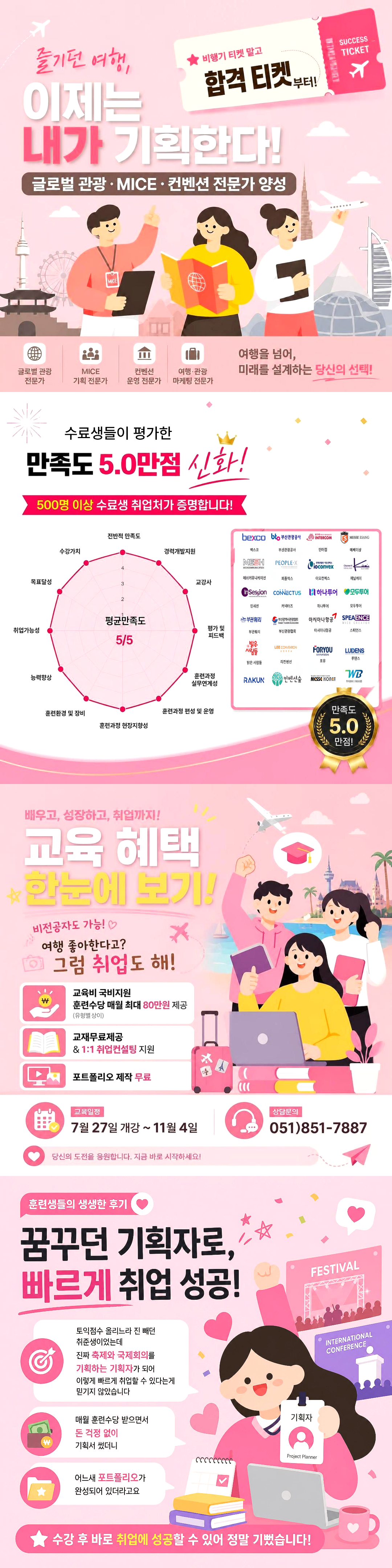 [국비교육] 관광·MICE 취업률 우수 실무과정