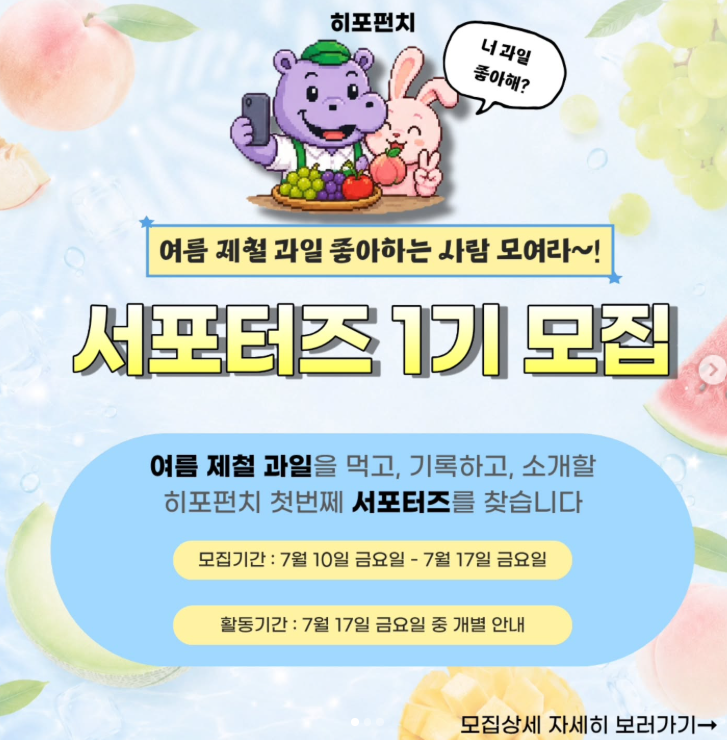[히포펀치] 히포펀치 서포터즈 1기 모집