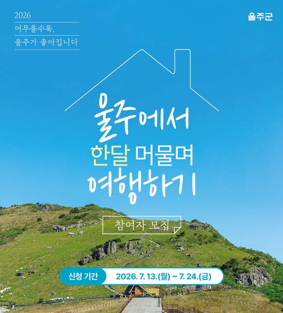 2026 울주에서 한 달 머물며 여행하기 참가자 모집