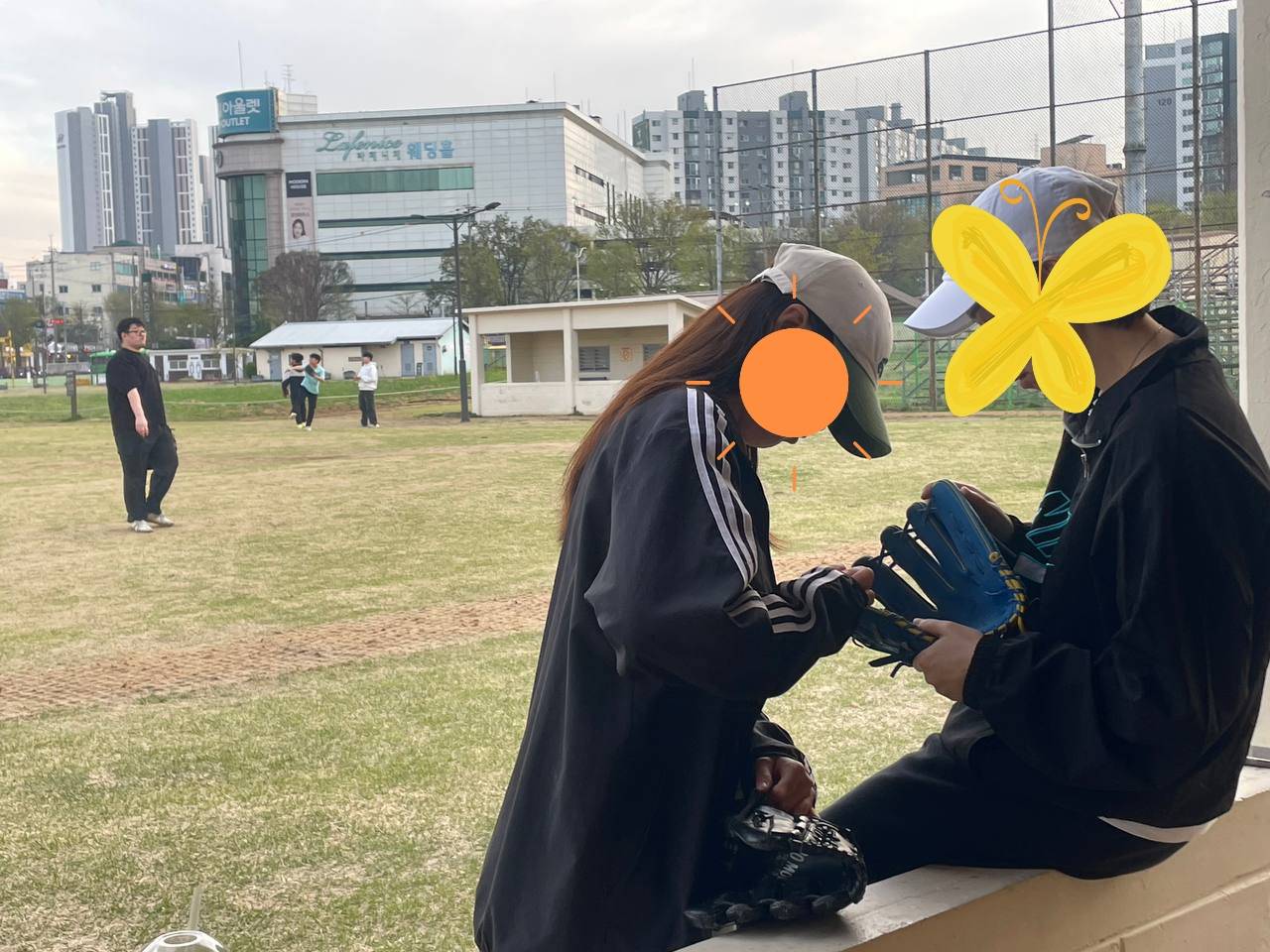 여대생 캐치볼 모임