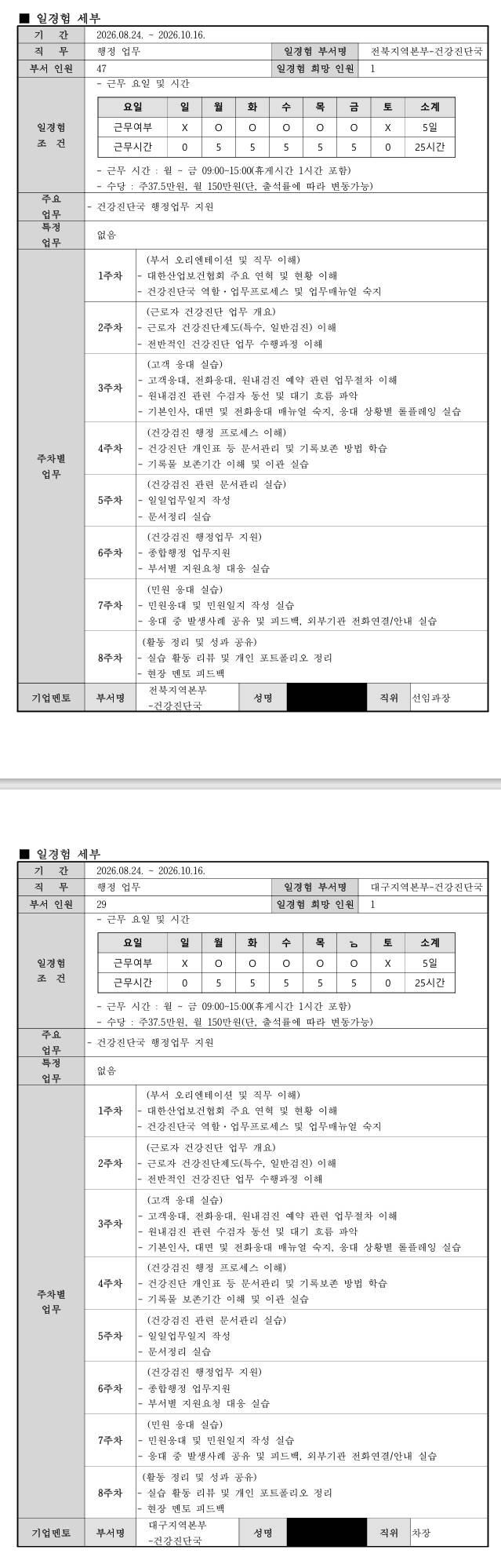 [대한산업보건협회] 3차 프로그램(경영사무)