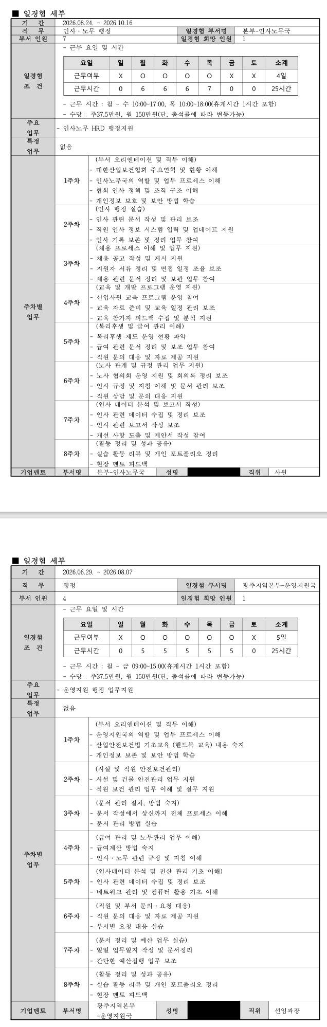 [대한산업보건협회] 3차 프로그램(경영사무)