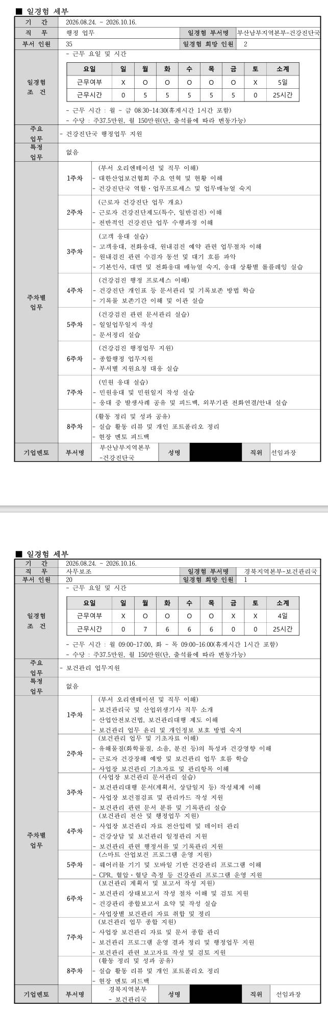 [대한산업보건협회] 3차 프로그램(경영사무)