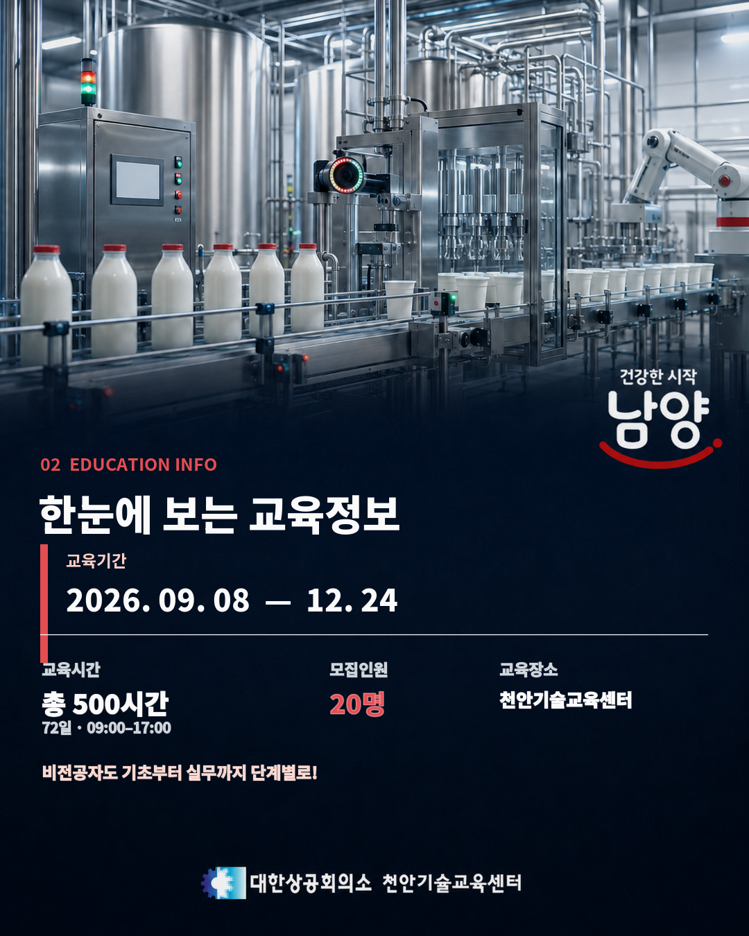 [남양유업 채용연계과정] 스마트 제조 자동화(머신비전 모델예측 스마트제조 자동화 제어)