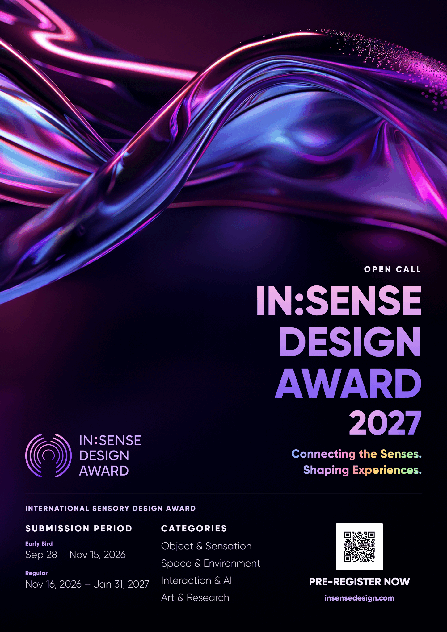 IN:SENSE Design Award 2027 국제 감각디자인 공모전