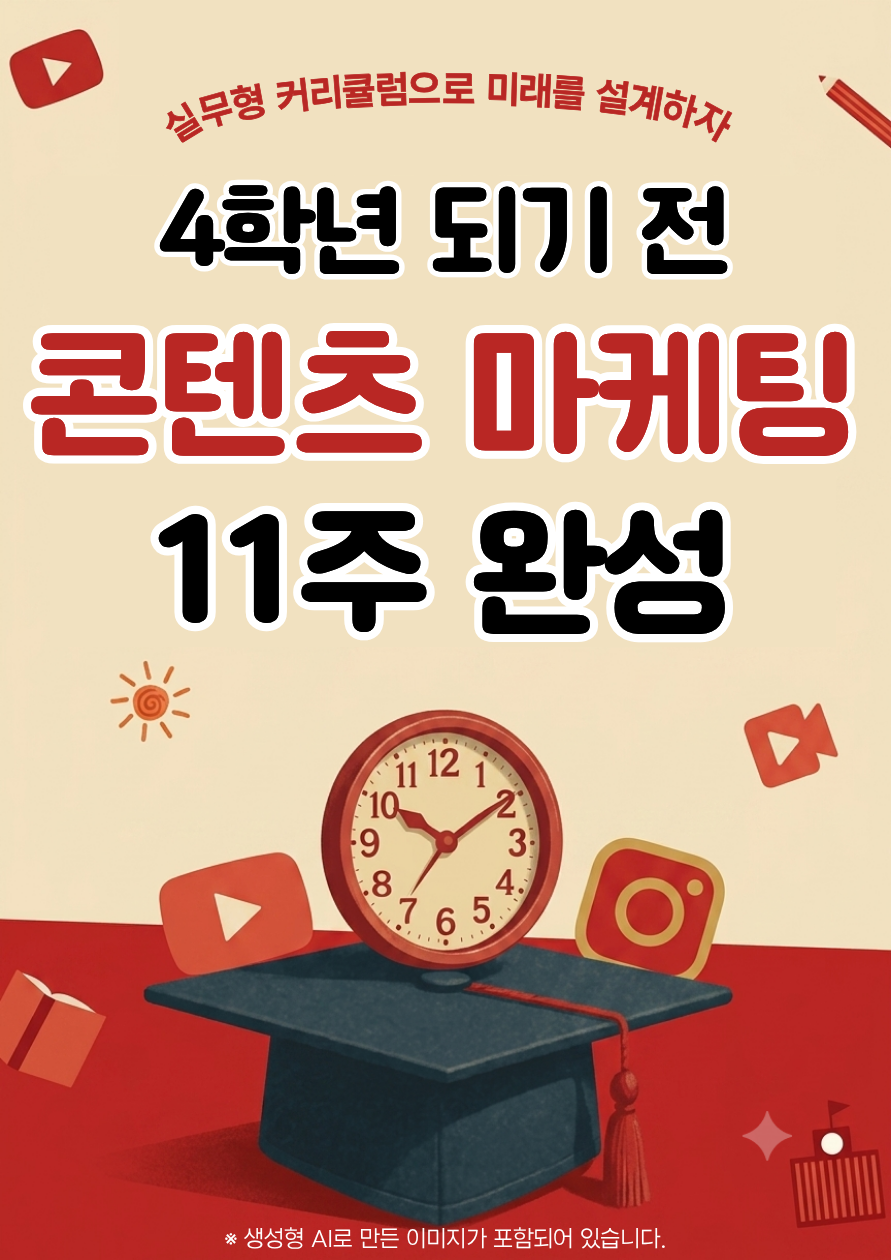 [학기병행] 4학년인데 아직 마케팅 경험이 없다면? | 실무자 피드백으로 완성하는 콘텐츠 마케팅 11주 프로젝트