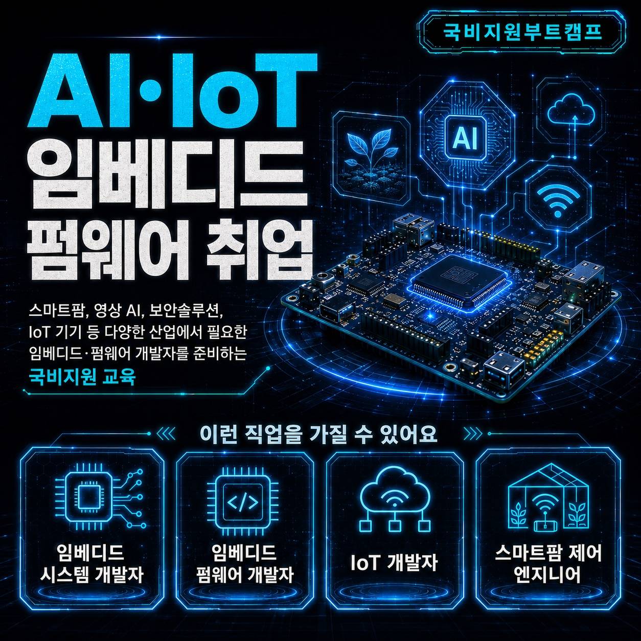 AI·IoT 기반, 임베디드·펌웨어 개발자 취업 국비지원 부트캠프