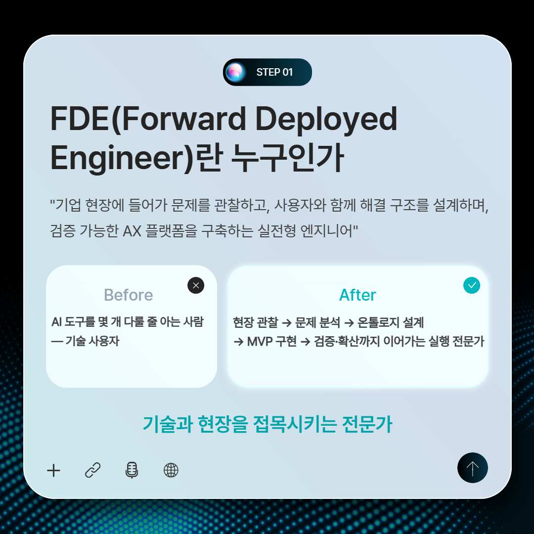 [10월 24일 개강] AX 리더, K-FDE 전문가 양성과정