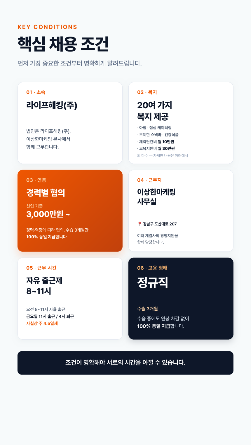 [라이프해킹(주)] 인사,총무,회계 담당자 모집