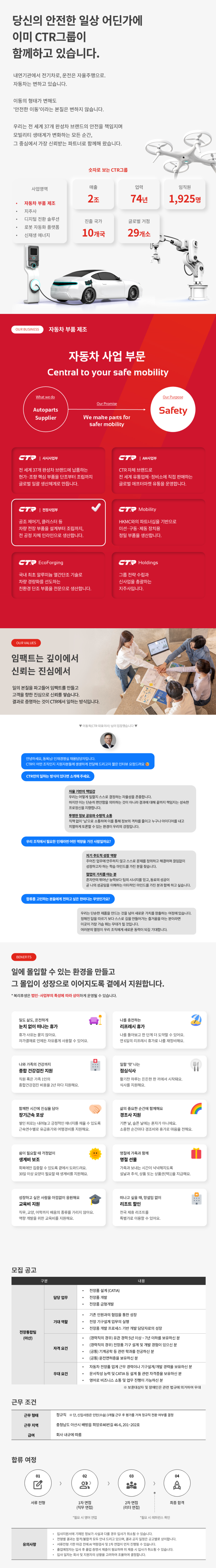 [씨티알] 전장사업부문 전장통합팀 설계 및 개발 (아산) 신입/경력직 채용
