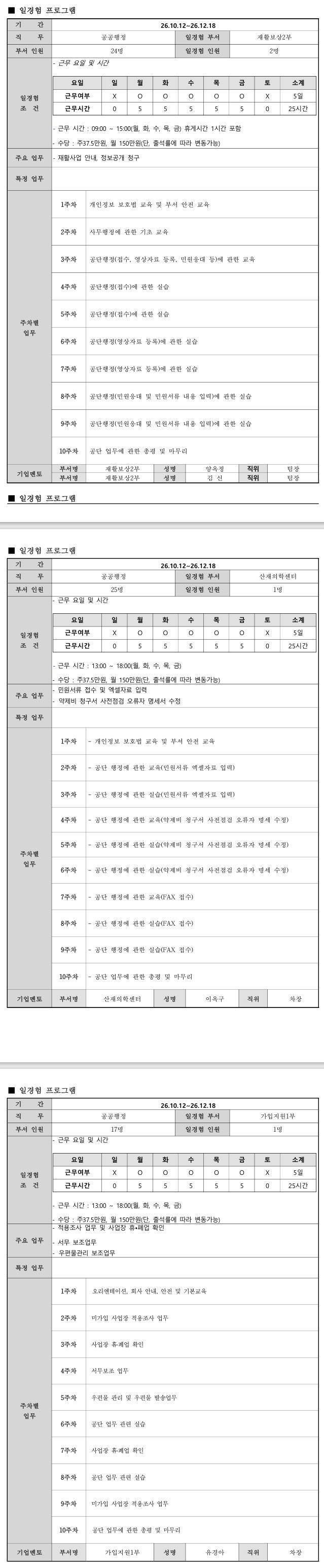 [근로복지공단] (경인지역본부) 휴먼잡트러스트 공공행정 12기