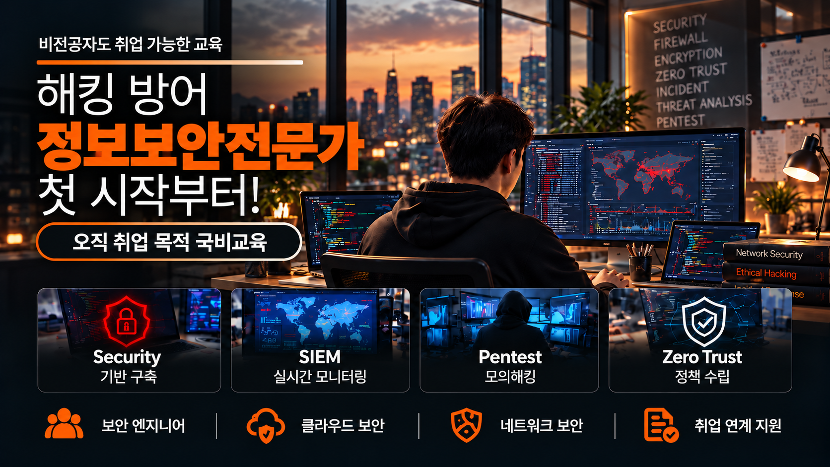 비전공자 정보보안 개발자 취업연계 국비지원IT교육