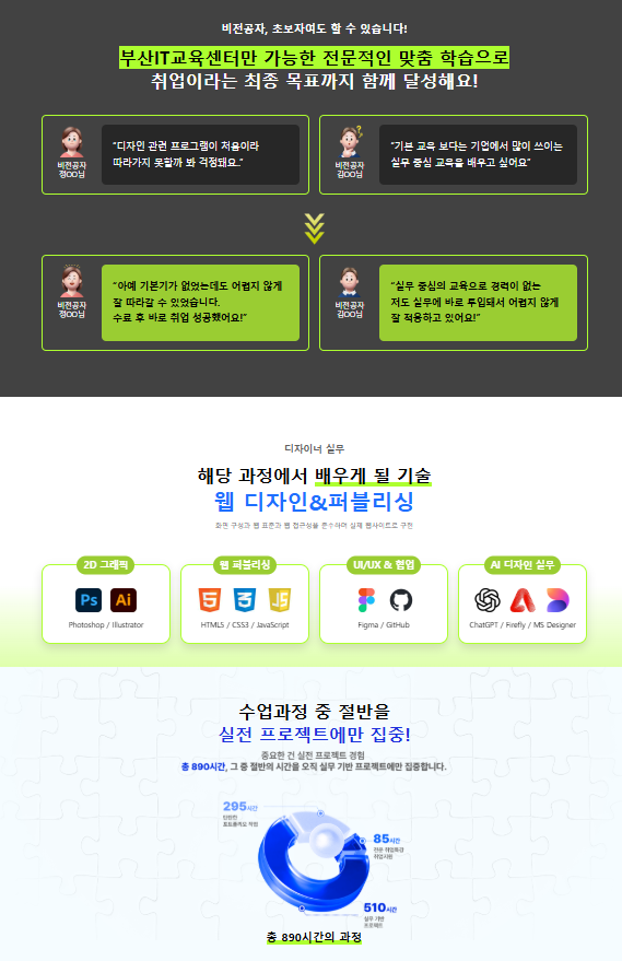[부산IT교육센터] 기업연계 프론트엔드 UIUX피그마 웹디자인,퍼블리싱(생성형AI활용)
