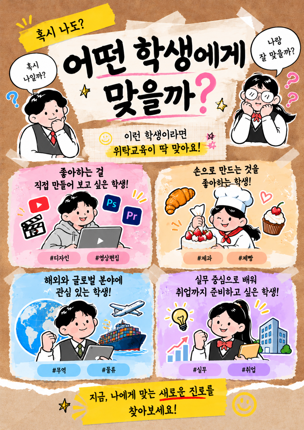웹·영상부터 제과제빵, 무역·물류까지! 내 진로를 찾는 부산 일반고 위탁교육