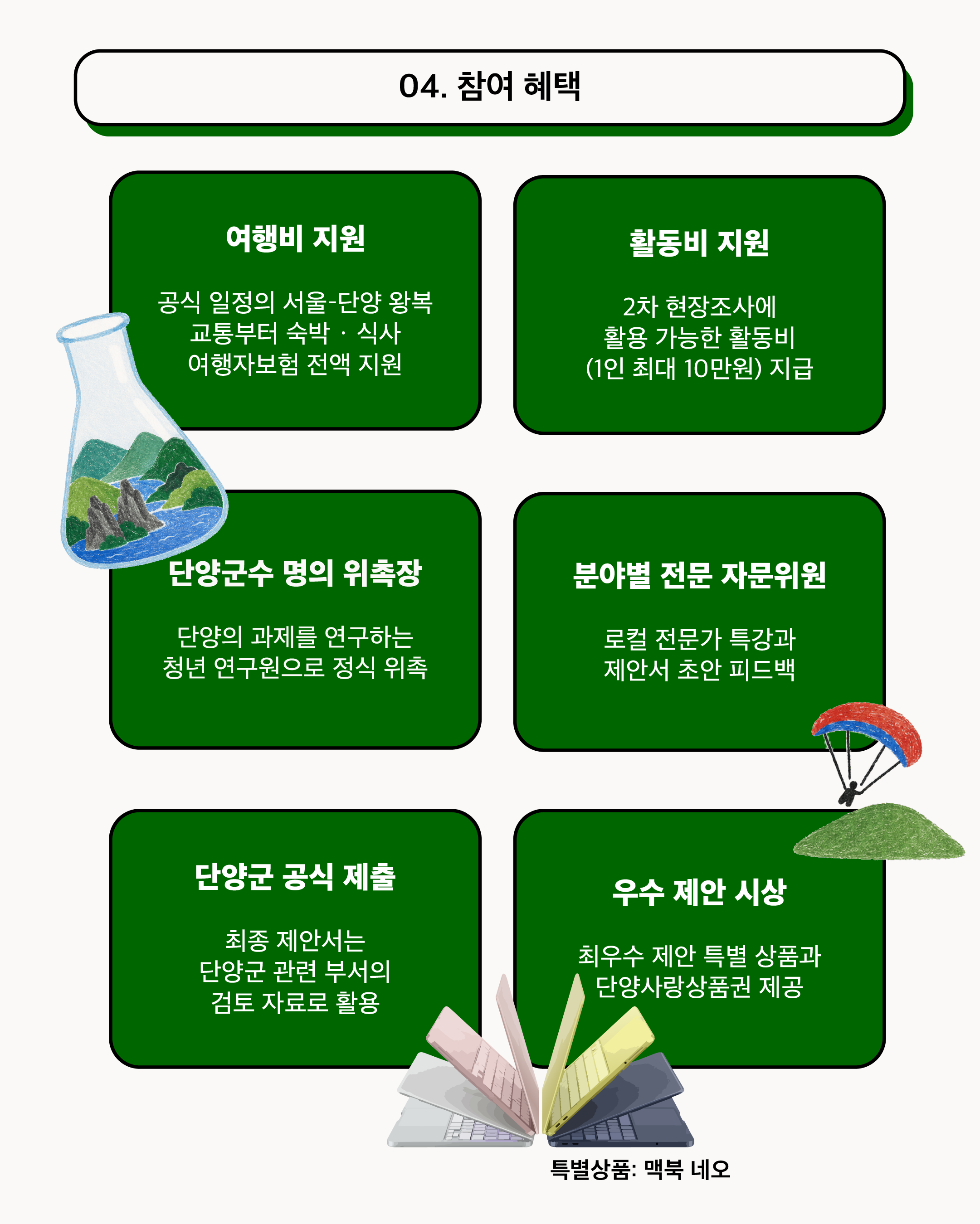 단양 지역살이 실험실 연구원 모집 | 단양 정책 제안하면 맥북 네오가?(기한 연장!)