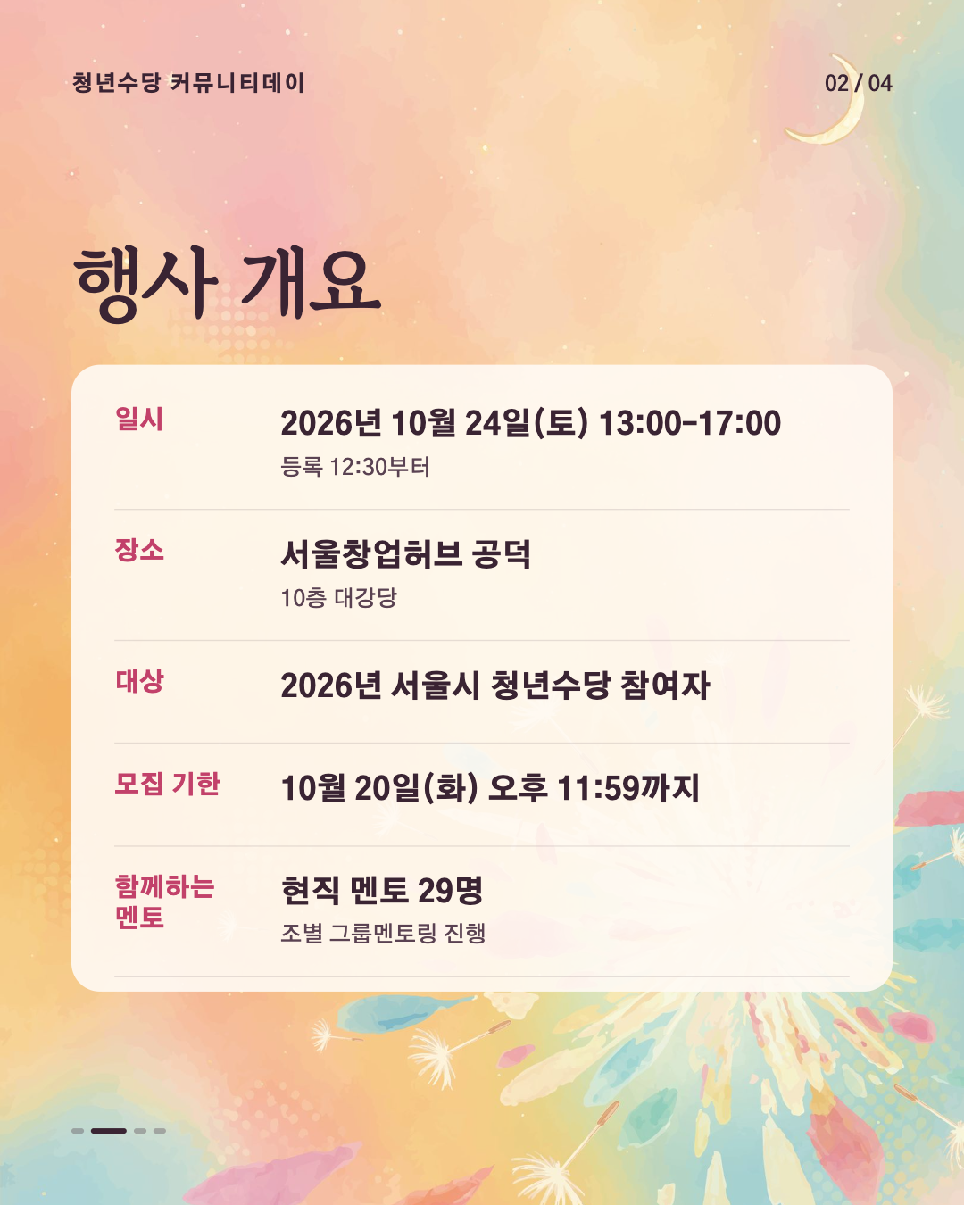 면접왕이형 X 서울청년수당 커뮤니티데이