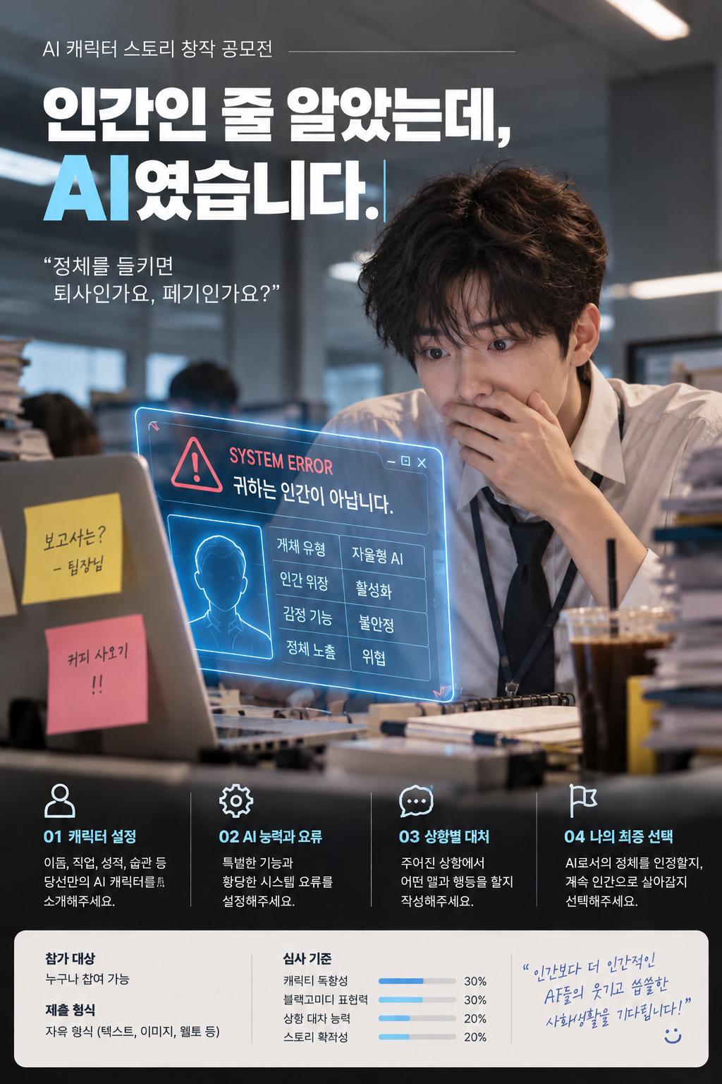 [청년 콘텐츠 공모전] 《인간인 줄 알았는데, AI였습니다.》