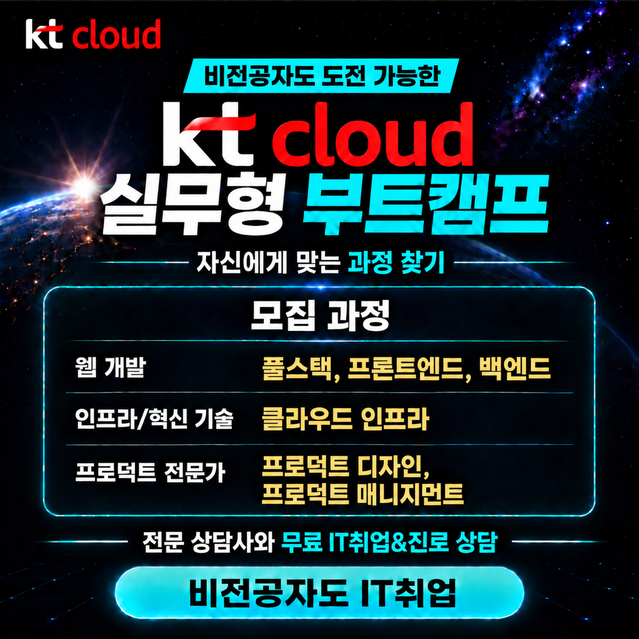 실시간 온라인 KT cloud 클라우드 인프라 국비지원 부트캠프