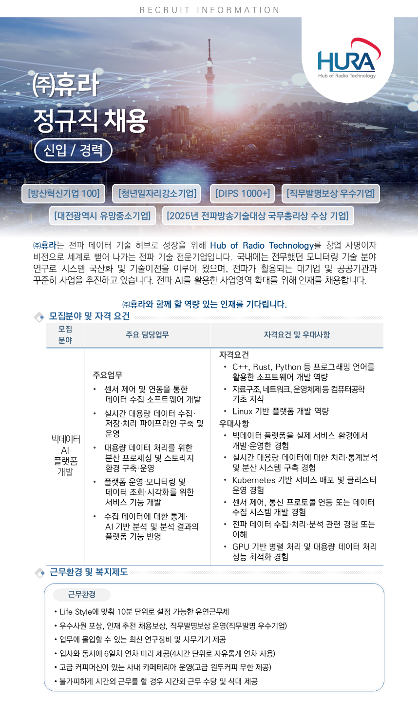 [정규직]빅데이터 AI 플랫폼 개발