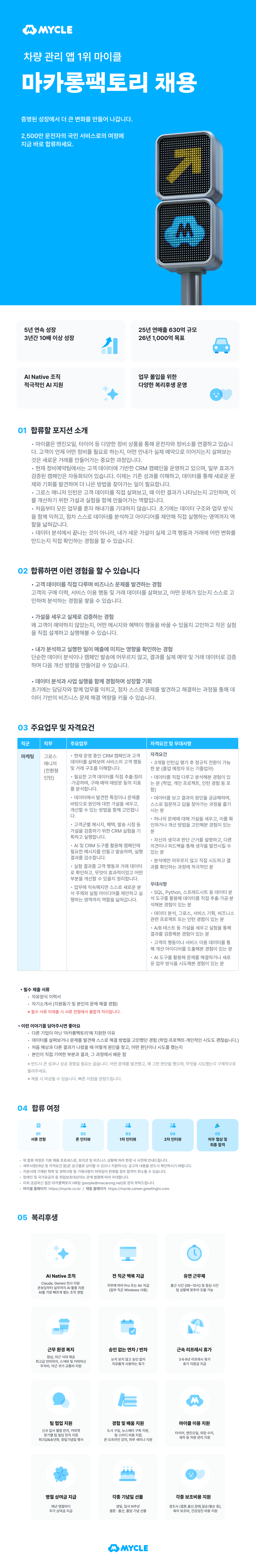 [마카롱팩토리/마이클] 그로스 매니저 - 마케팅 파트 (전환형 인턴)