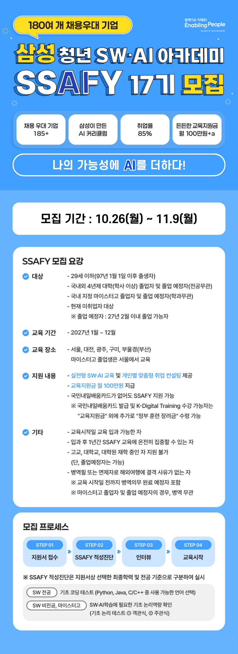 삼성청년SW·AI아카데미 (SSAFY,싸피) 17기