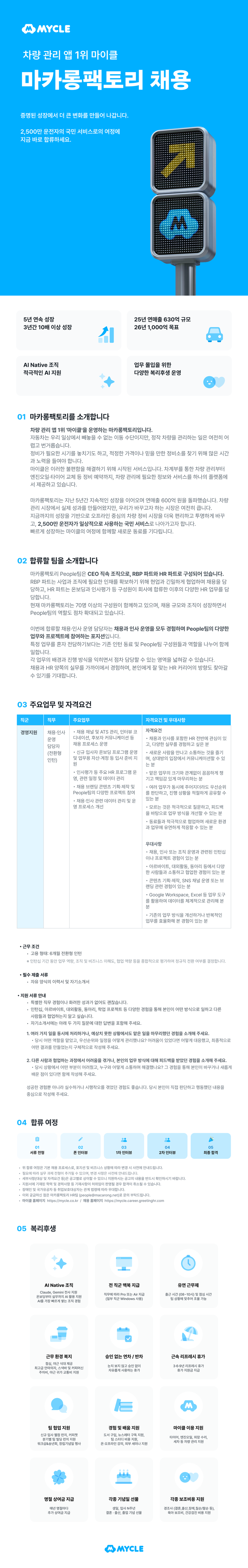 [마카롱팩토리/마이클] 채용·인사 운영 담당자 - People팀 (전환형 인턴)